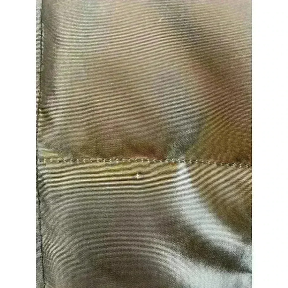 Lands' End Down Feather Puffer Vest Shiny Gray Full Zip Women's Size M - Picture 8 of 16